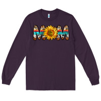 Plum mom sunflower Long Sleeve Tee - Zillion Design Studio
