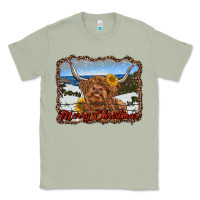 Matcha merry christmas highland cow with farm Classic Tee - RanaPortraitStore