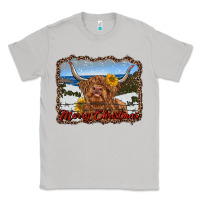 Moon Dust merry christmas highland cow with farm Classic Tee - RanaPortraitStore