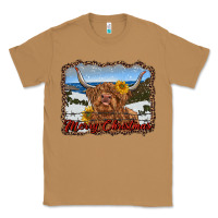 Toasted Coconut merry christmas highland cow with farm Classic Tee - RanaPortraitStore