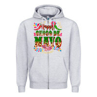 Heather Grey happy cinco de mayo Zipper Hoodie - CTS Tumbler Store