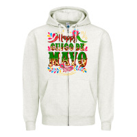 Oatmeal Heather happy cinco de mayo Zipper Hoodie - CTS Tumbler Store