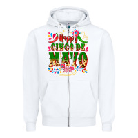 White happy cinco de mayo Zipper Hoodie - CTS Tumbler Store