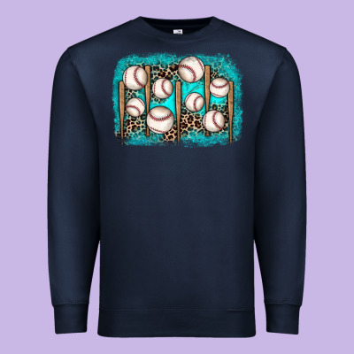 Baseball Background Premium Sweatshirt Designed By Jahusdesignshop