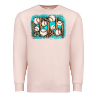 Pale Pink baseball background Premium Sweatshirt - JahusDesignShop