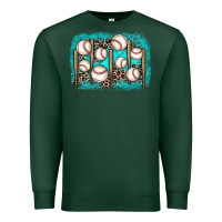 Sports Green baseball background Premium Sweatshirt - JahusDesignShop