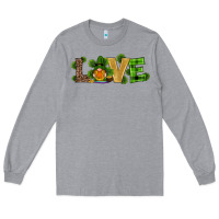 Heather Grey st patricks day gnomes shamrock horseshoes love Long Sleeve Tee - RanaPortraitStore