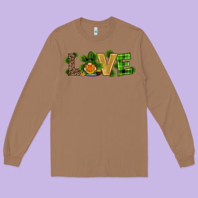 St Patricks Day Gnomes Shamrock Horseshoes Love Long Sleeve Tee Designed By Ranaportraitstore