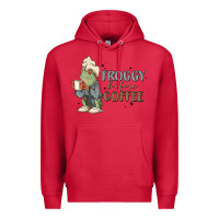 Cardinal froggy before coffee Premium Hoodie - MaliasSmallBusiness