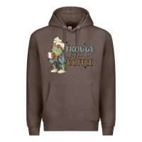 Coffee froggy before coffee Premium Hoodie - MaliasSmallBusiness