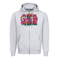 Heather Grey some moms cuss too much it's me i'm some moms Zipper Hoodie - Zillion Design Studio