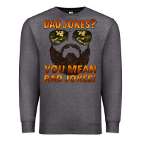 Charcoal Heather dad jokes you mean rad jokes Premium Sweatshirt - Artiststas