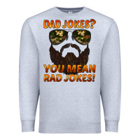 Heather Grey dad jokes you mean rad jokes Premium Sweatshirt - Artiststas