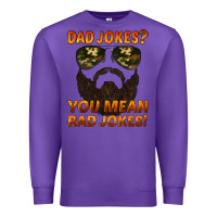 Purple dad jokes you mean rad jokes Premium Sweatshirt - Artiststas