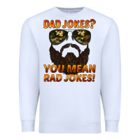 White dad jokes you mean rad jokes Premium Sweatshirt - Artiststas