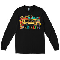 Black student delivery specialist Long Sleeve Tee - texasbilliewilder