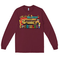 Burgundy student delivery specialist Long Sleeve Tee - texasbilliewilder