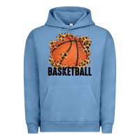 Pigment Pebble Blue custom name basketball Urban Hoodie - MaliasSmallBusiness