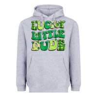 Heather Grey lucky little dude Heavyweight Hoodie - Artiststas