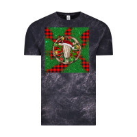Cloud Black Christmas bull skull Vintage Tee - BarkalooDesign