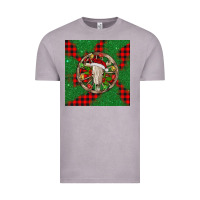 Vintage Zinc Christmas bull skull Vintage Tee - BarkalooDesign