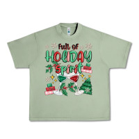 Oil Green full of holiday Urban Heavy Tee - MaliasSmallBusiness