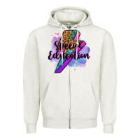 Special Eduation Teacher Lightning Bolt Zipper Hoodie | Teevron