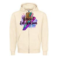 Sandshell special eduation teacher lightning bolt Zipper Hoodie - Zillion Design Studio