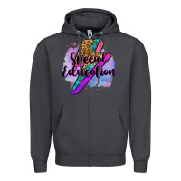 Smoke special eduation teacher lightning bolt Zipper Hoodie - Zillion Design Studio