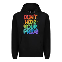 Black dont hide your pride Premium Hoodie - MaliasSmallBusiness