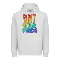 Dove Grey dont hide your pride Premium Hoodie - MaliasSmallBusiness
