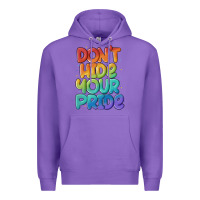 Purple dont hide your pride Premium Hoodie - MaliasSmallBusiness