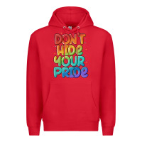 Red dont hide your pride Premium Hoodie - MaliasSmallBusiness