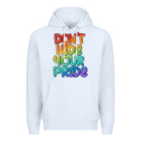 White dont hide your pride Premium Hoodie - MaliasSmallBusiness