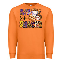 Carrot i'm just here for the snacks baseball purple and g Premium Sweatshirt - Jasminsmagicworld
