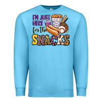 Ocean Blue i'm just here for the snacks baseball purple and g Premium Sweatshirt - Jasminsmagicworld