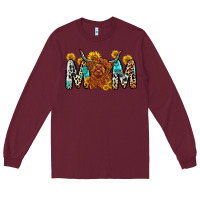 Burgundy mom cow Long Sleeve Tee - Zillion Design Studio