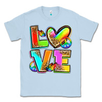 Dusty Blue love pride Classic Tee - Zillion Design Studio