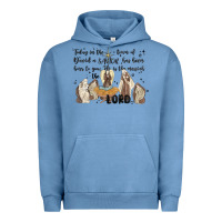 Pigment Pebble Blue nativity Urban Hoodie - MaliasSmallBusiness