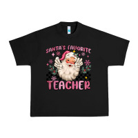 Black santa's favorite teacher Urban Heavy Tee - MaliasSmallBusiness
