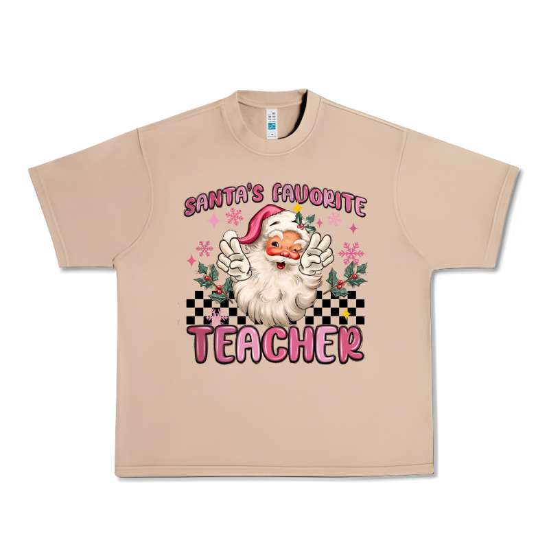 Santa's Favorite Teacher Urban Heavy Tee by MaliasSmallBusiness | Teevron