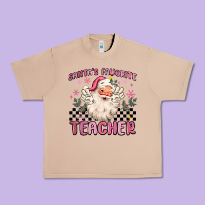 Urban Heavy Tee santa's favorite teacher