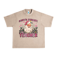 French Oak santa's favorite teacher Urban Heavy Tee - MaliasSmallBusiness