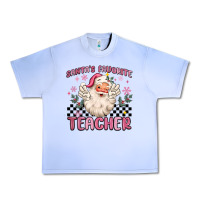 Grape Ice santa's favorite teacher Urban Heavy Tee - MaliasSmallBusiness