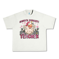 Pistachio santa's favorite teacher Urban Heavy Tee - MaliasSmallBusiness