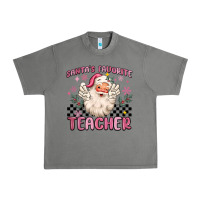 Tornado santa's favorite teacher Urban Heavy Tee - MaliasSmallBusiness