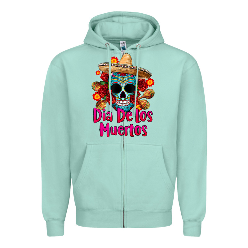 Dia De Los Muertos Zipper Hoodie by CTS Tumbler Store | Teevron