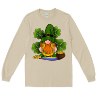 St Patricks Day Gnomes Shamrock Gold Horseshoes Rainbow Long Sleeve Tee | Teevron