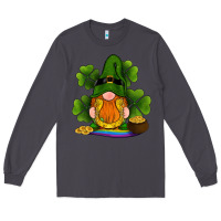 Smoke st patricks day gnomes shamrock gold horseshoes rainbow Long Sleeve Tee - RanaPortraitStore