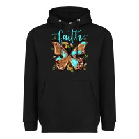 Black faith leopard butterfly Heavyweight Hoodie - JahusDesignShop
